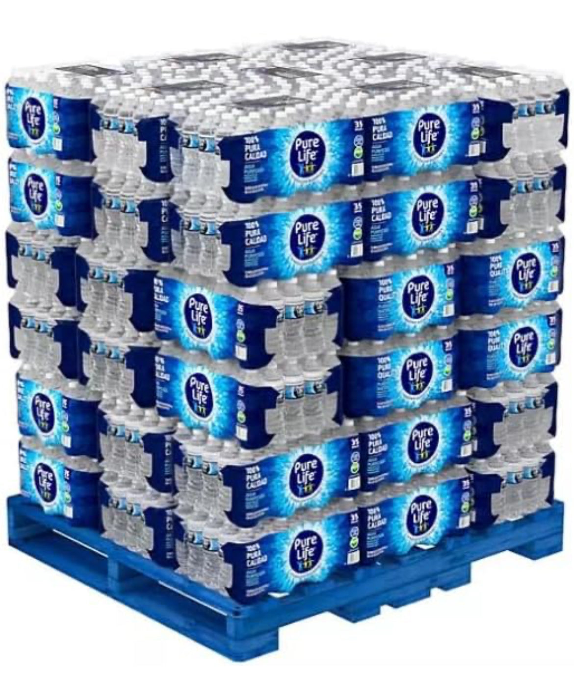 PURE LIFE(16.9 OZ BOTTLES) FULL PALLET, HALF PALLET, & 10 CASE OPTIONS/40Pk 16.9 oz Purified Drinking Water