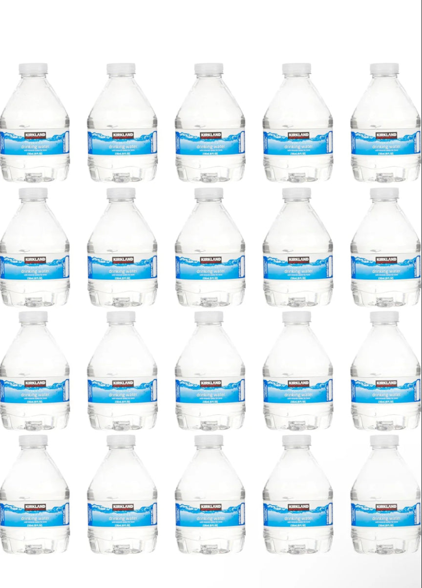 KIRKLAND PURIFIED WATER(8OZ BOTTLES) FULL PALLET, HALF PALLET, & 10 CASE OPTIONS 8 oz Bottled Water